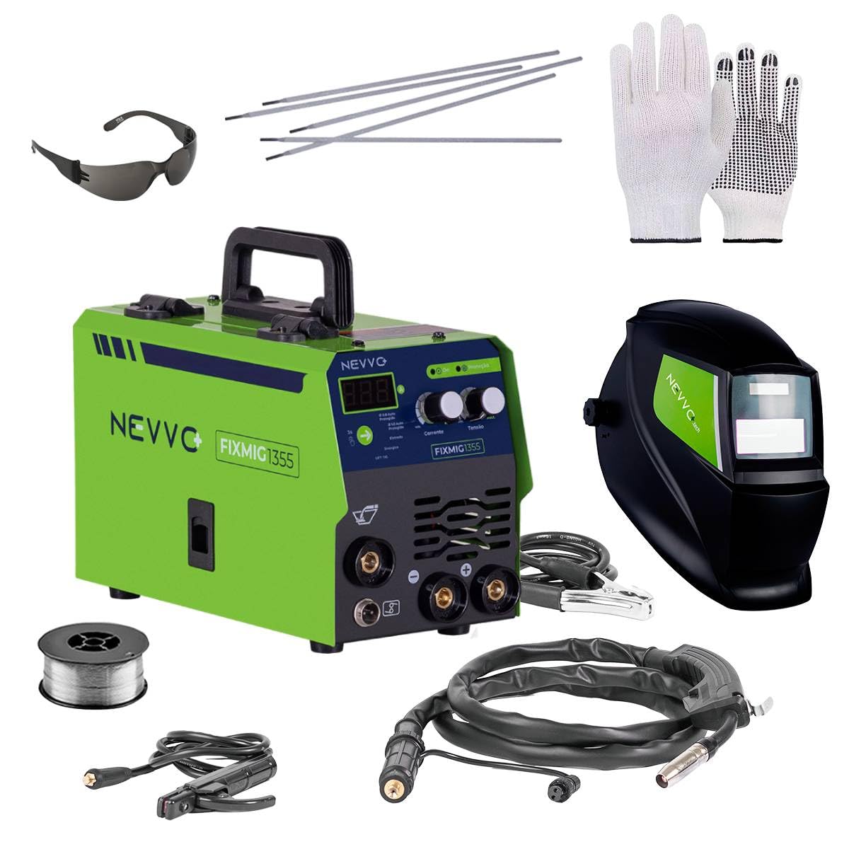 Máquina Inversora De Solda Fixmig1355 Bivolt 120a Mig S/Gás Mma